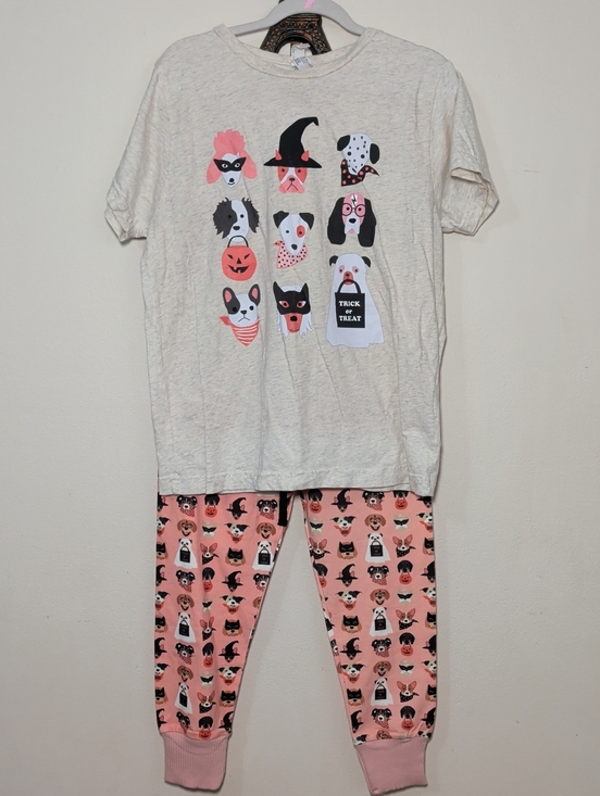 Nora Madison Other - Nora Madison Halloween Dogs Pajamas with Matching T-shirt Cotton Girls Size 8-9